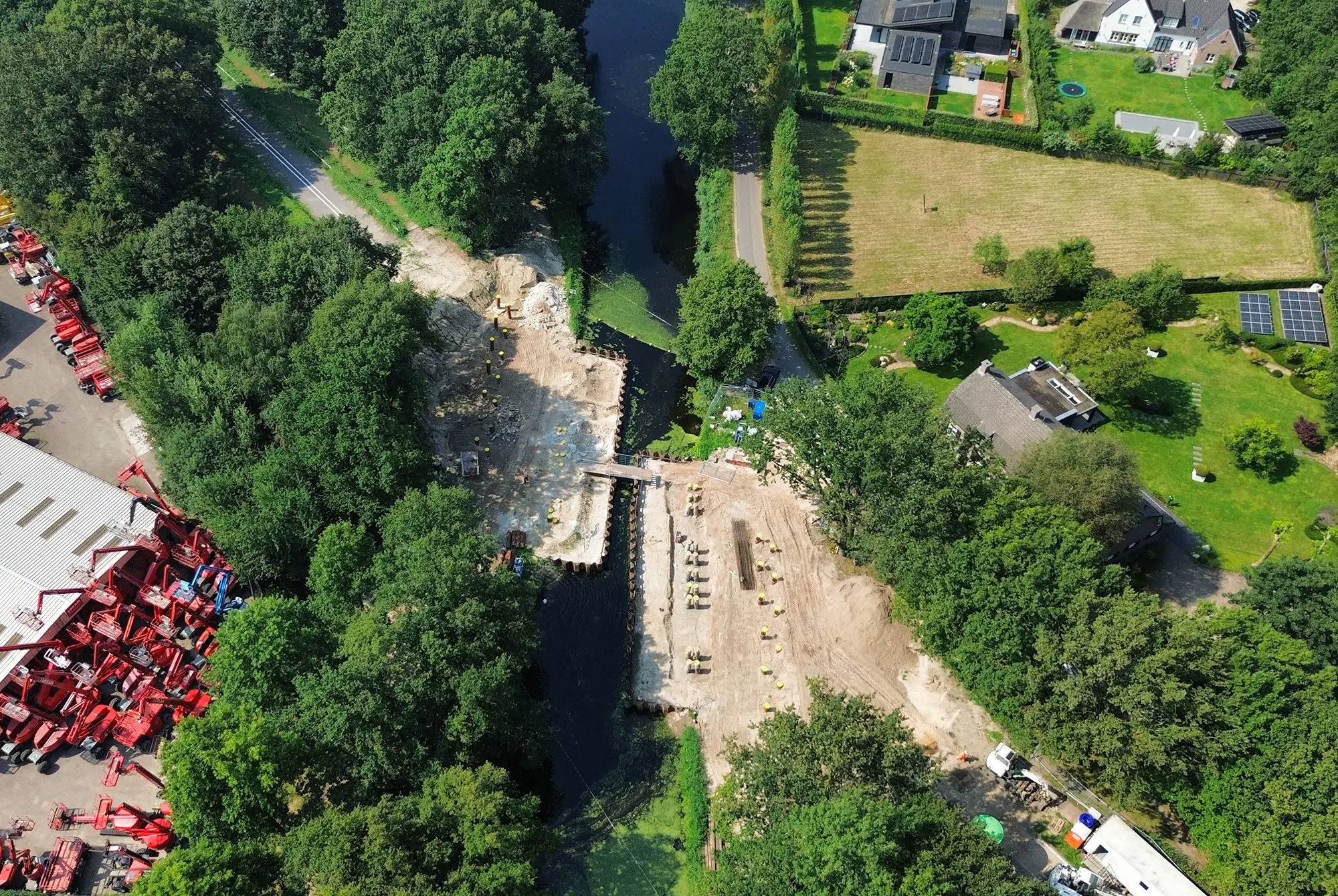 Aanbrengen casing draaipalen met groutinjectie
